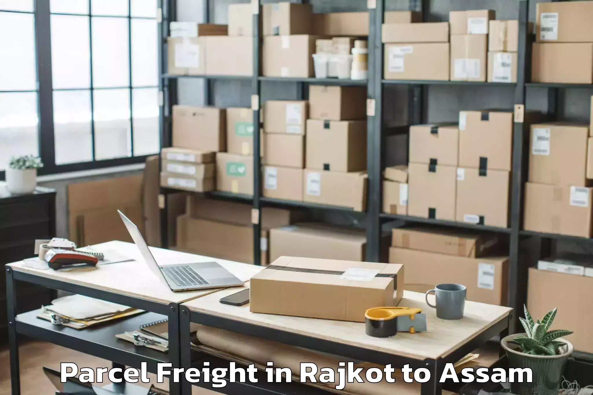 Easy Rajkot to Dotma Parcel Freight Booking